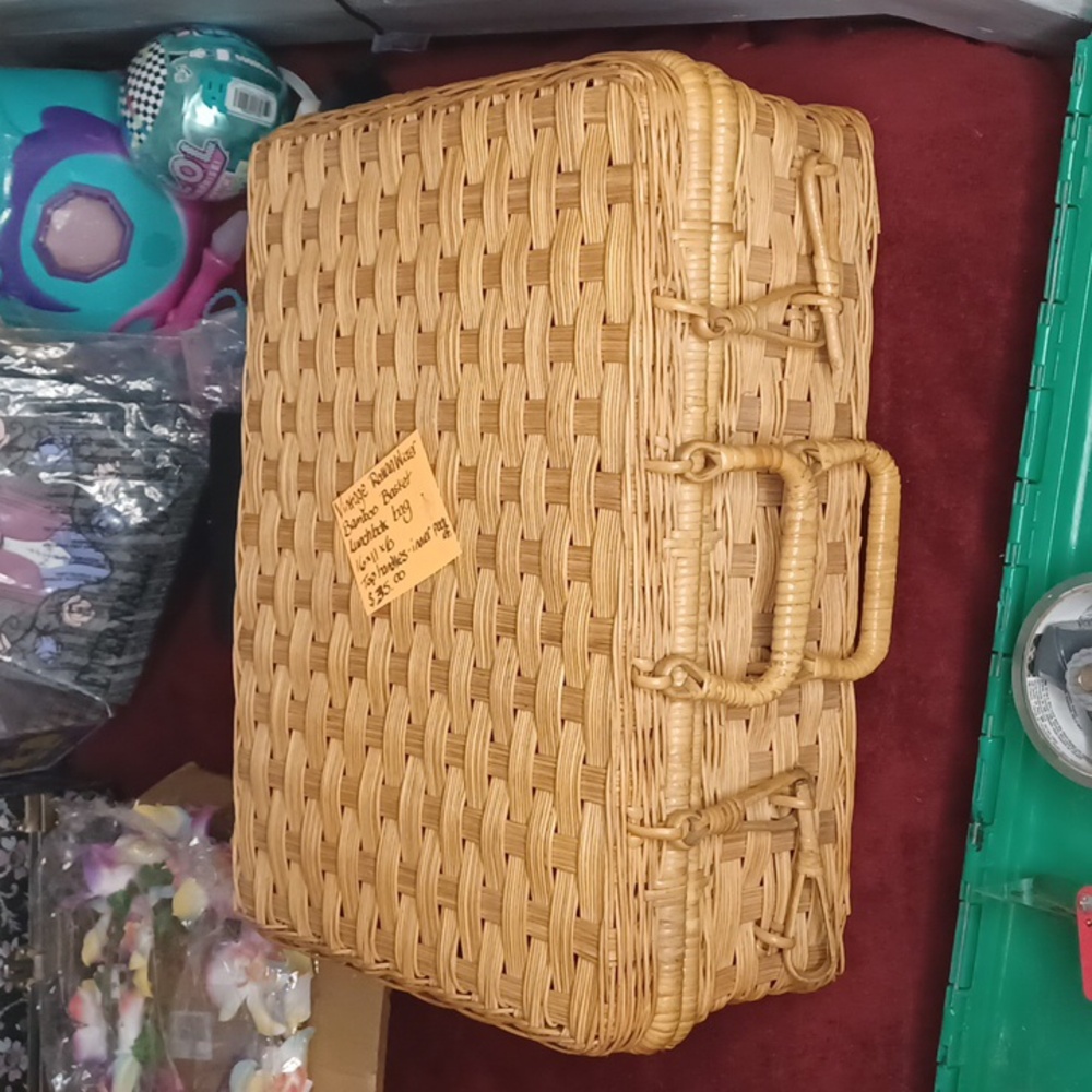Vintage picnic basket